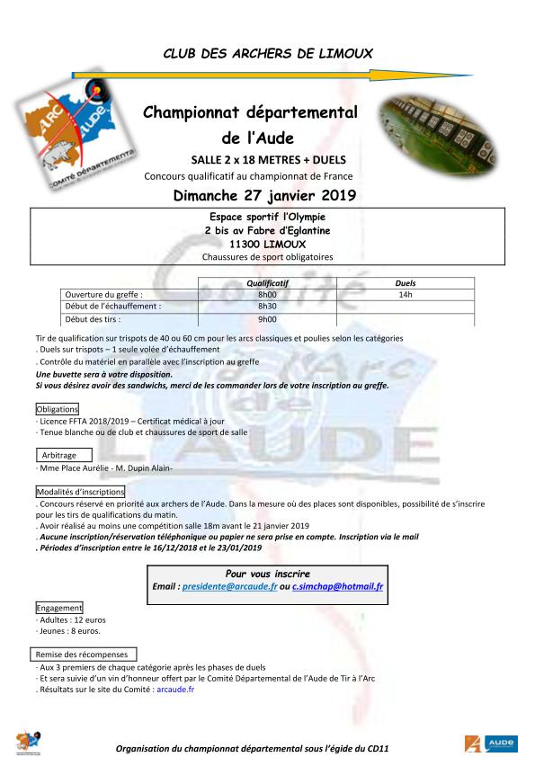 Départemenal Limoux 27 janvier 2019